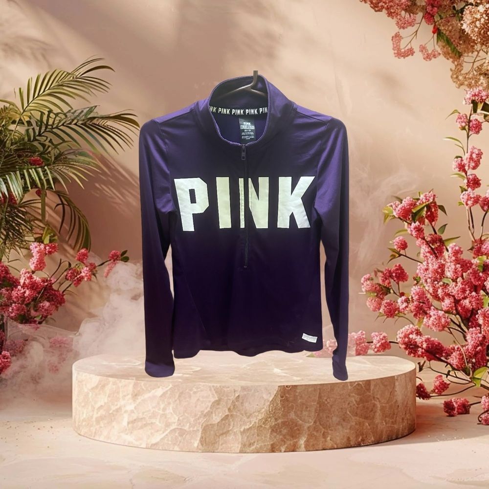 PINK By Victorias Secret ULTÍMATE half zip track Sweatshirt  XS